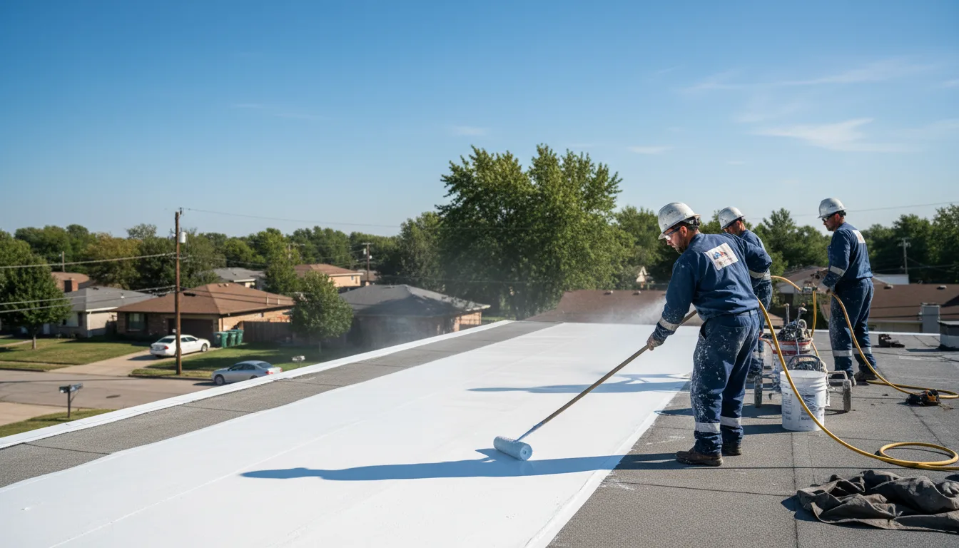Commercial roof coating in Pennington, NJ near me
